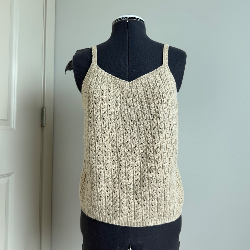 Vintage Crochet Knit Boho Tank